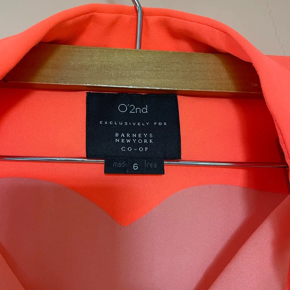 O’2nd neon-orange button down shirt - Picture 4 of 4